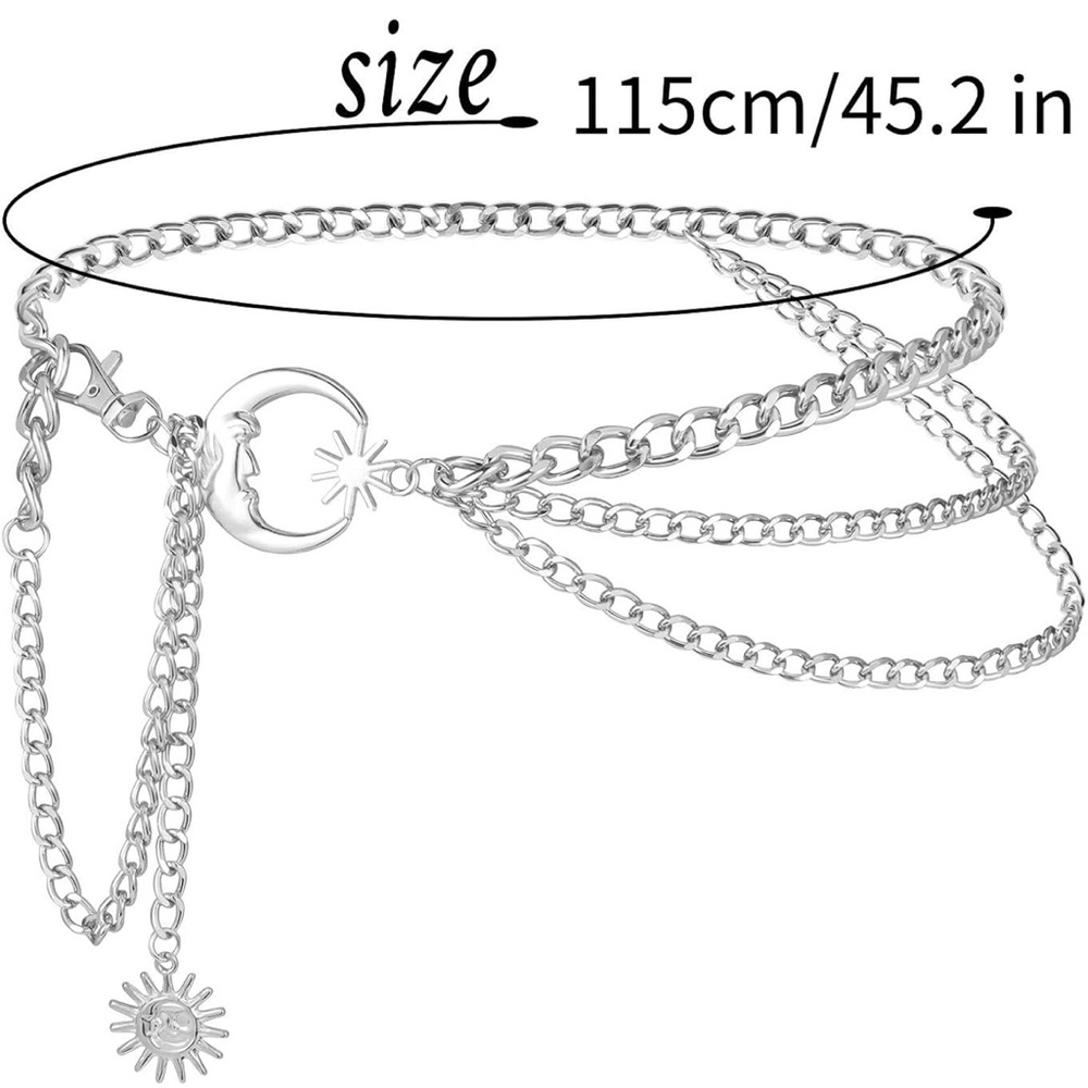 Silver Chain Moon and Sun Belt